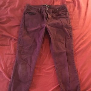 🤡 5 for 20 🤡 Express Dark Red Jeans Size 8